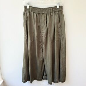 Lands End tencel midi skirt